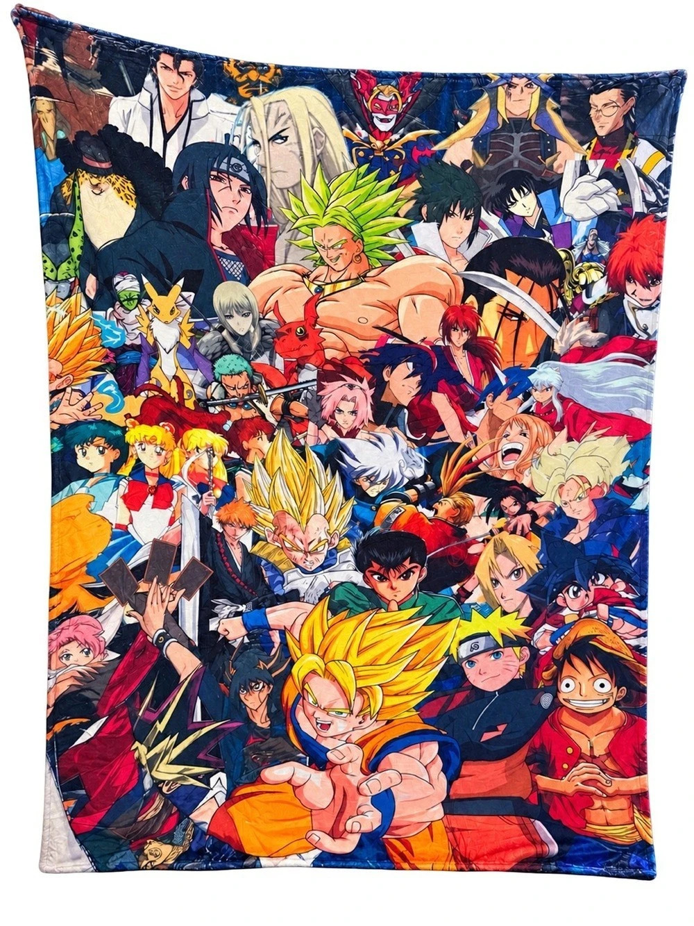 Anime Character Print Blanket - Blue & Orange 2580x 160